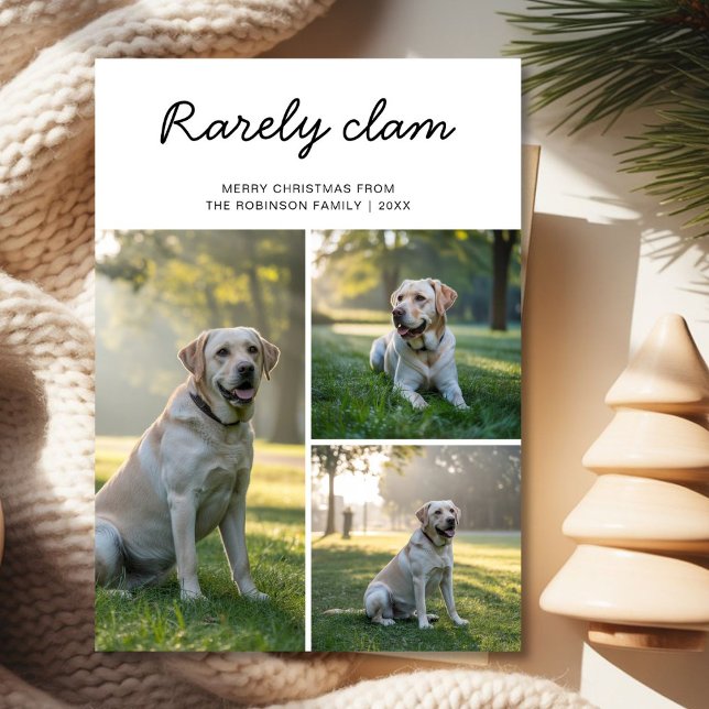 Rarely Christmas 3 Dog with photo Lights Card  (Creator Uploaded)