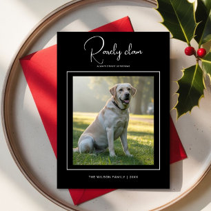 Rarely Christmas Cozy Home Dog   Minimal Pet card