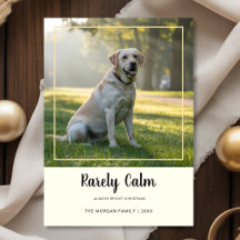 Rarely Christmas Forest Dog Nature Inspired card