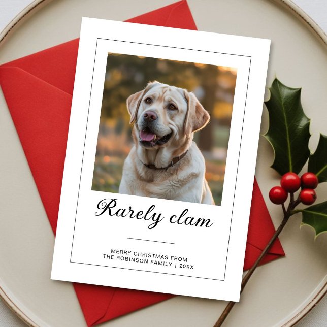 Rarely Christmas Puppy Photo Card (Creator Uploaded)