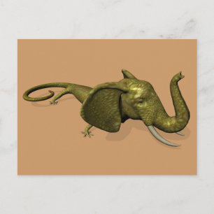 Rarely Seen Geckophant Postcard