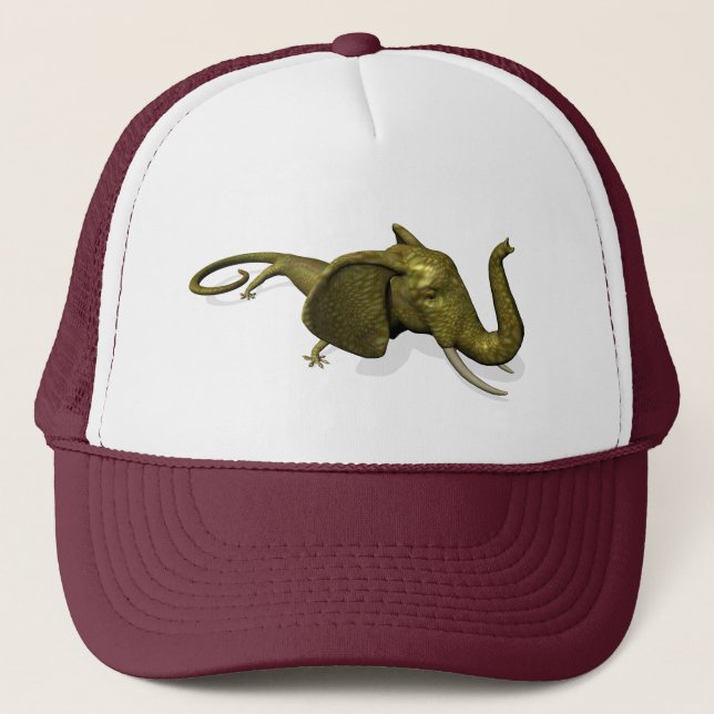 Rarely Seen Geckophant Trucker Hat (Front)