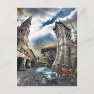 Raro Pueblo (fragment) - Postcard