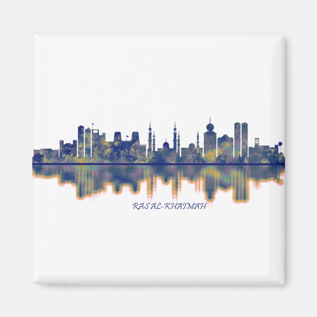 Ras Al-Khaimah Skyline Magnet (Front)