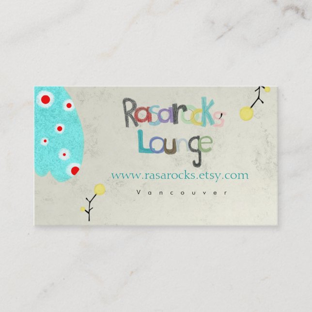 RasarocksLounge Business Card (Front)