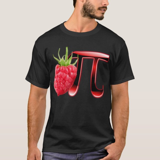 Rasbperry and Pi Symbol T-Shirt (Front)