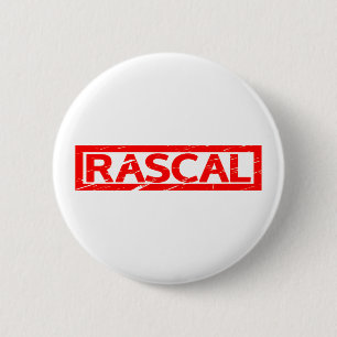 Rascal Stamp 6 Cm Round Badge