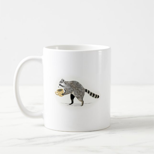 Rascally Racoon Iii Coffee Mug (Left)