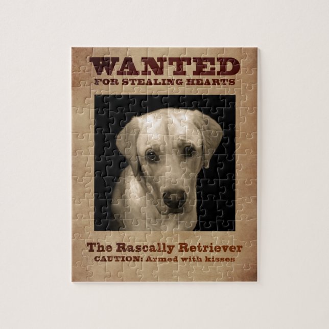 Rascally Retriever, aka Yellow Lab Jigsaw Puzzle (Vertical)