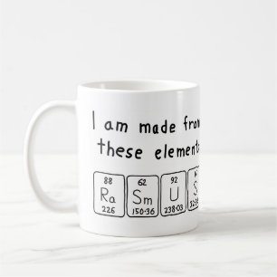Rasmus periodic table name mug