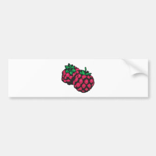 raspberries bumper sticker