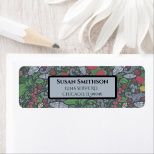 Raspberries Butterflies Currants Return Address Return Address Label