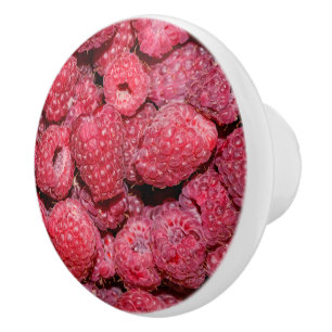 Raspberries Ceramic Knob