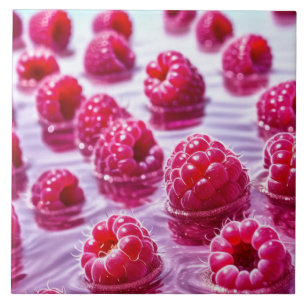 Raspberries Ceramic Tile