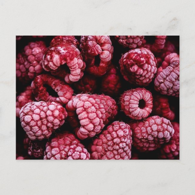 Raspberries Fresh Red Postcard (Front)