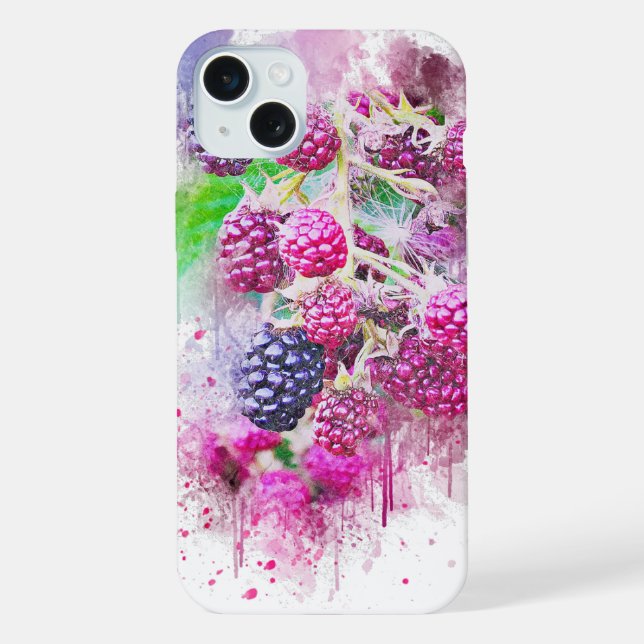 Raspberries iPhone Case (Back)