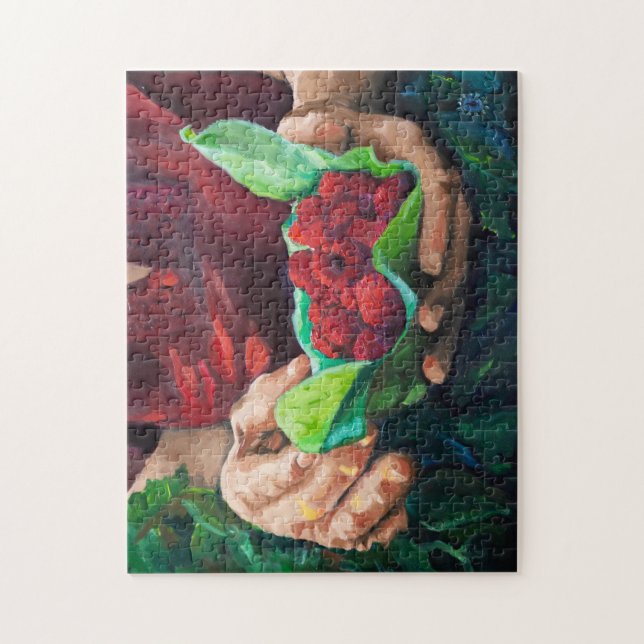 Raspberries Jigsaw Puzzle (Vertical)
