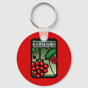 Raspberries Key Ring