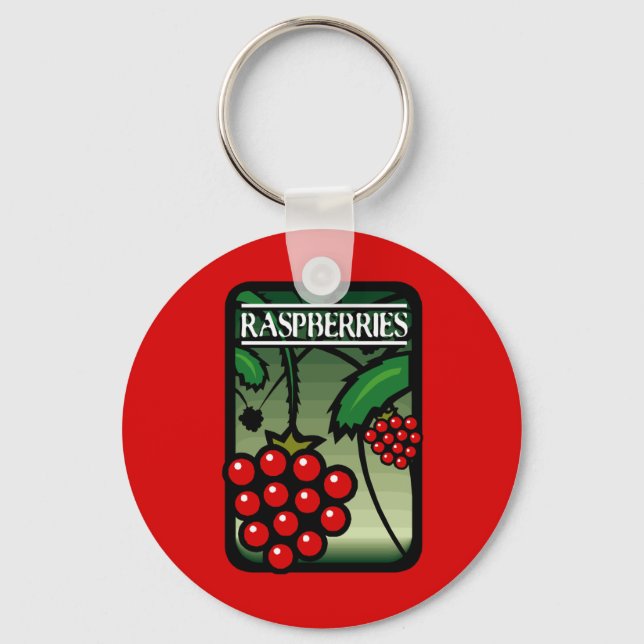 Raspberries Key Ring (Front)
