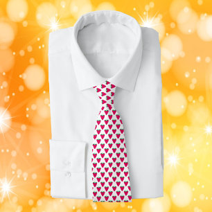 Raspberries Pink Berry Fruit Pattern Tie