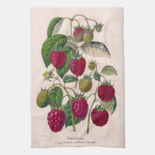 Raspberries Tea Towel