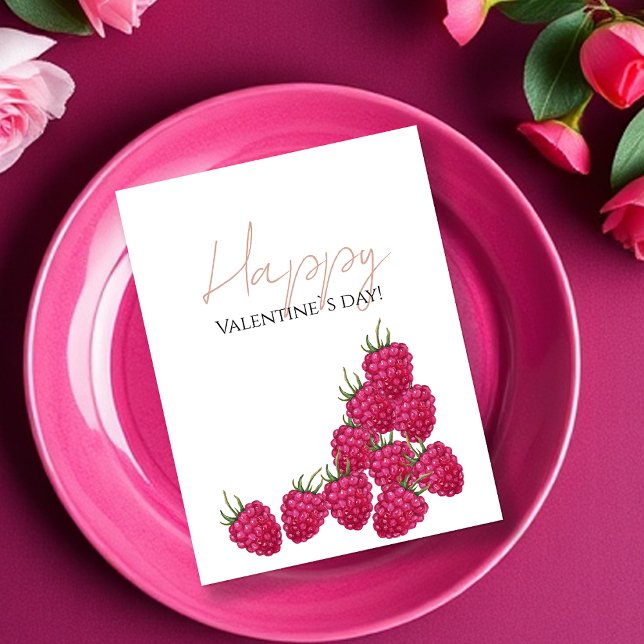 Raspberries Watercolor Illustration  Postcard (Creator Uploaded)