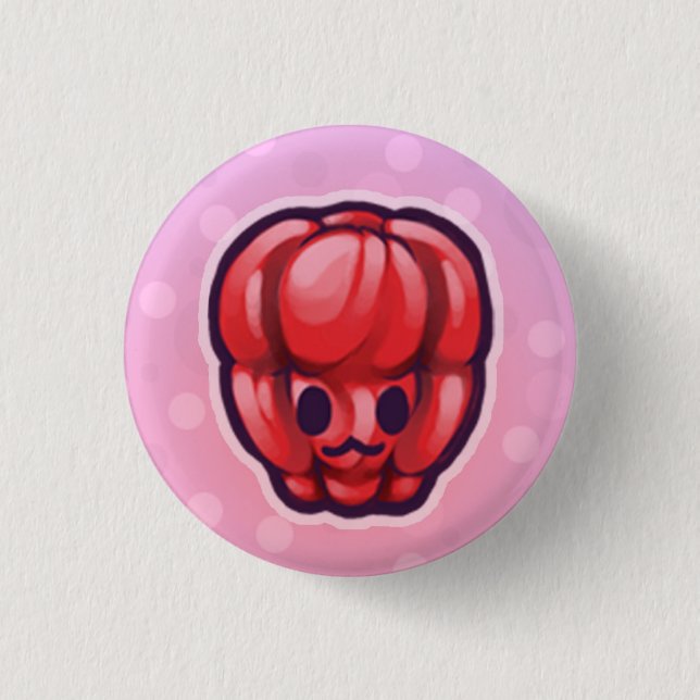 Raspberry:3 3 Cm Round Badge (Front)