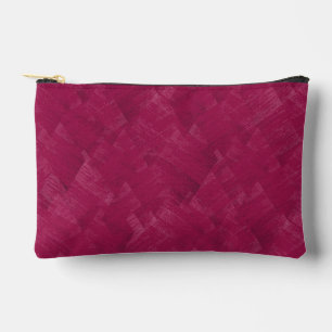 Raspberry abstract grunge pattern. accessory pouch