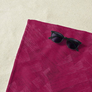 Raspberry abstract grunge pattern. beach towel