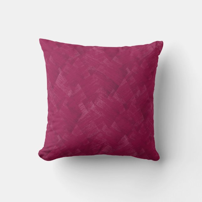 Raspberry abstract grunge pattern. cushion (Front)