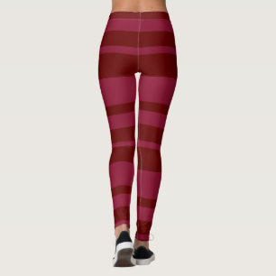 Raspberry And Burgundy Leggings