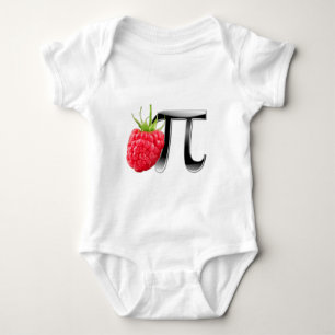 Raspberry and Pi symbol Baby Bodysuit
