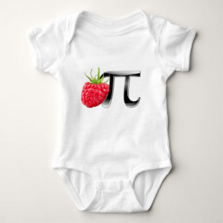 Raspberry and Pi symbol Baby Bodysuit