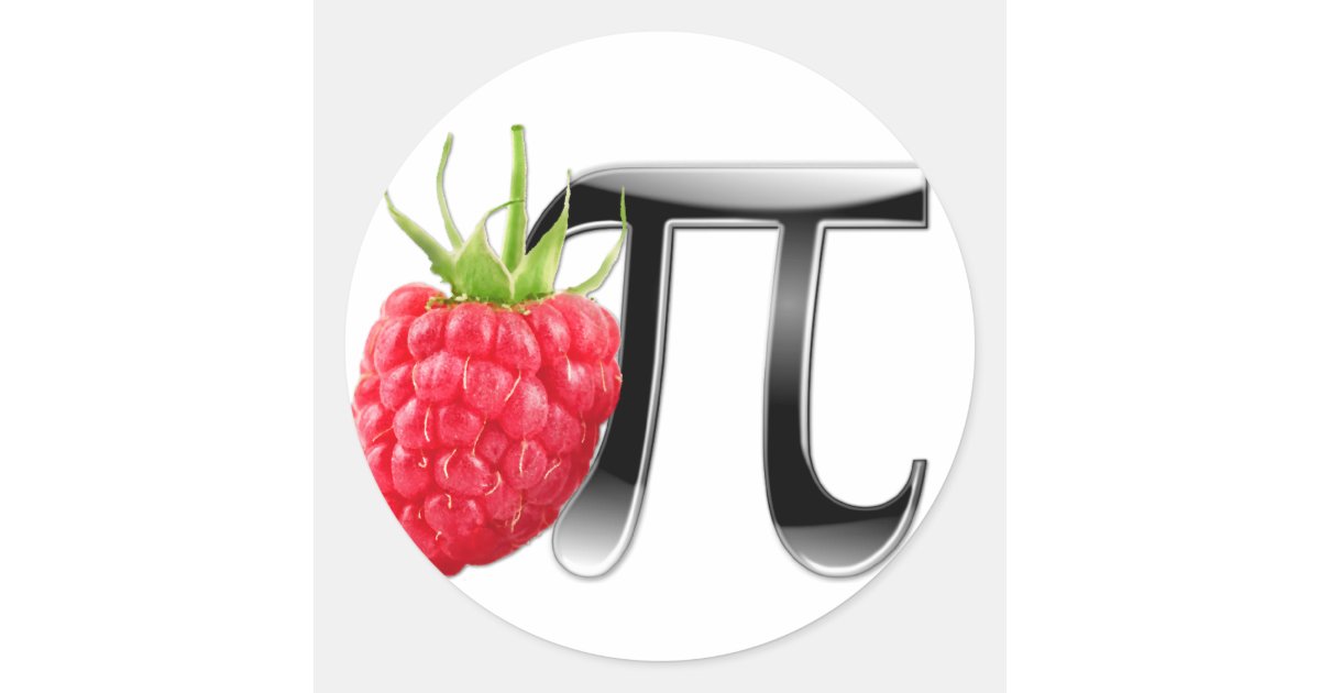 Raspberry Pi Simbol Raspberry and Pi symbol Classic Round Sticker | Zazzle
