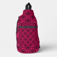 Raspberry Black Flower Seamless Pattern