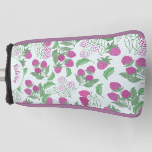 Raspberry Botanical Golf Head Cover
