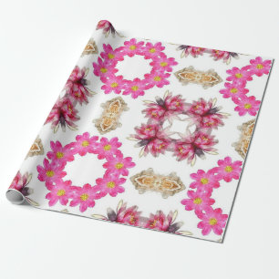 Raspberry Bouquet  Wrapping Paper