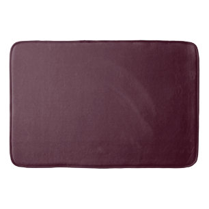 Raspberry Burgundy, Solid Burgundy Bath Mat