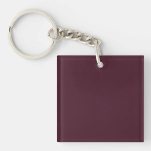 Raspberry Burgundy, Solid Burgundy  Key Ring