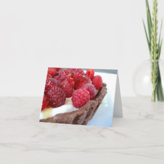 Raspberry-Cardamom Tart Note Card - Customised