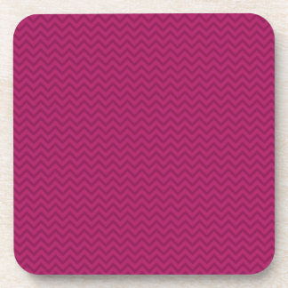 Raspberry Chevron Coaster