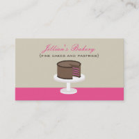 Raspberry Chocolate Layer Cake Bakery Card