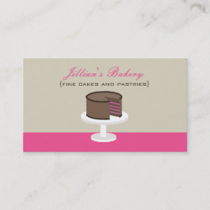 Raspberry Chocolate Layer Cake Bakery Card
