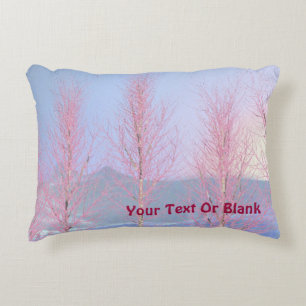 Raspberry Creme Birch Decorative Cushion