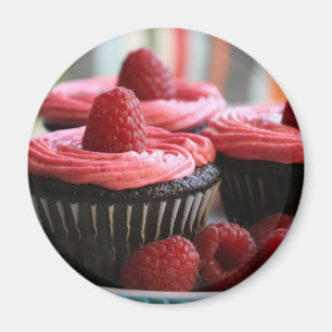 Raspberry Cupcakes Magnet
