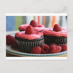 Raspberry Cupcakes Postcard