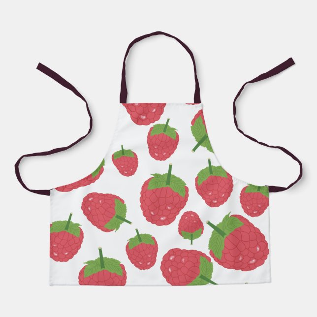 Raspberry Fruit Design Apron (Front)