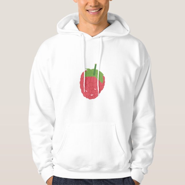 Raspberry Fruit Design Hoodie (Front)