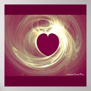 Raspberry Heart Poster