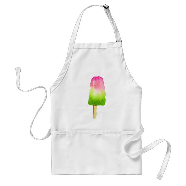 Raspberry ice-block pop art popsicle Summer Standard Apron (Front)